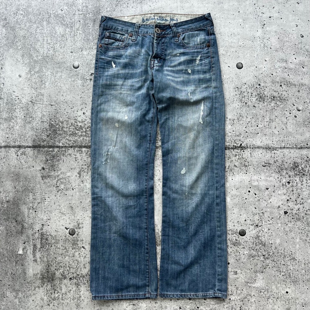 Urban Behavior Jeans Women 30x32 Blue Distressed 409 Bootcut Medium Wash Y2K